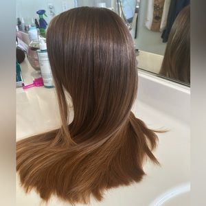 22" Reese Silk Top Wig Light Brown Balayage MILANO WIG 💯 human hair MILANO WIG